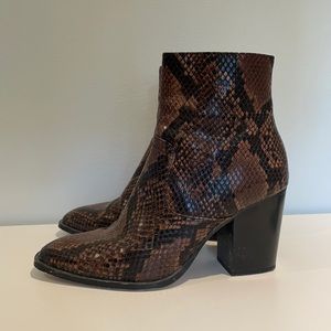 Zara Brown Snake Print Size 38